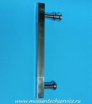 Ручка на два отверстия для стеклянной двери душевой кабины 300 мм. хром